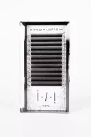 Ресницы черные elSHINE IZI пучки 3D W, микс, 12 лент