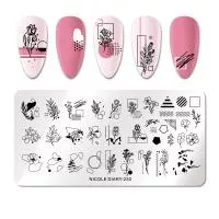 Nicole Diary, Пластина для стемпинга 12*6 см 51661 ND-230, 1 шт
