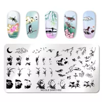 Nicole Diary, Пластина для стемпинга 12*6 см 45814 ND-052, 1 шт