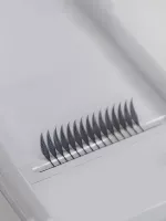 Ресницы черные пучки-перья elSHINE IZI Trend, микс, 12 лент