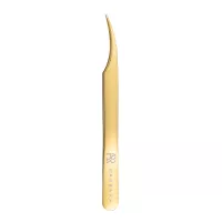 Сверхточный пинцет Barbara серия Gold, тип "дельфин"