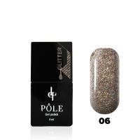 Гель-лак POLE - Glitter №06 - млечный путь (8 мл.)