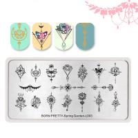 Born Pretty, Пластина для стемпинга 12*6 см 42518 BP-L003 Spring garden, 1 шт